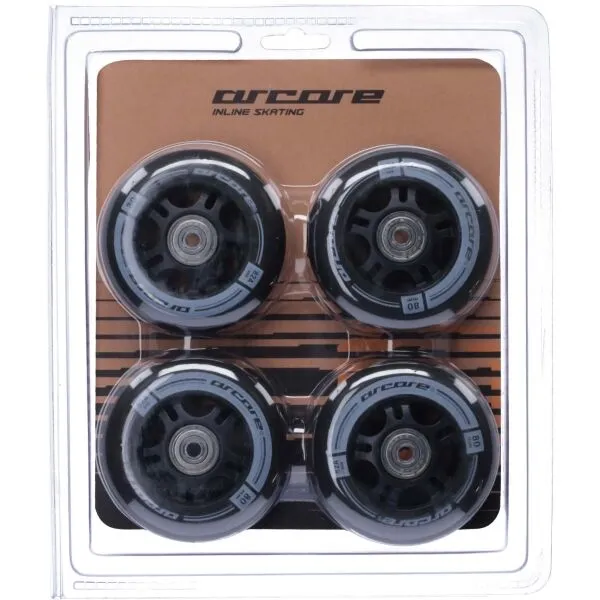Arcore INLINE WHEELS 4PACK 80-82A Inline kolieska, čierna, veľkosť