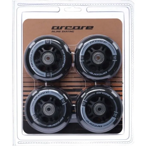 Arcore INLINE WHEELS 4PACK 84-82A Inline kolieska, čierna, veľkosť