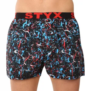 3PACK pánske trenky Styx art športová guma viacfarebné (3B18456) S, trenírky