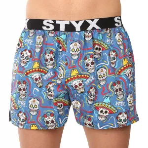 3PACK pánske trenky Styx art športová guma viacfarebné (3B18456) S, trenírky