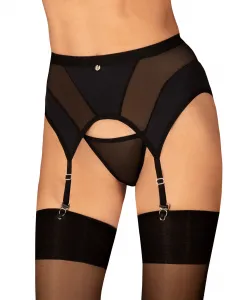 Dámsky podväzkový pás Obsessive čierny (Chic Amoria garter belt) M/L