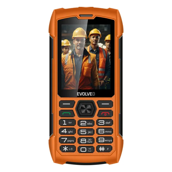 EVOLVEO StrongPhone H1, vodotesný odolný Dual SIM telefón, oranžová