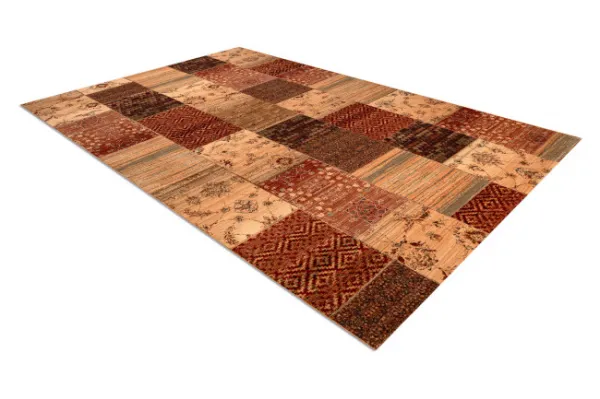 Koberec KASHQAI 4327 101 Patchwork terakota