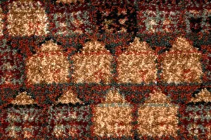 Koberec KASHQAI 4327 101 Patchwork terakota