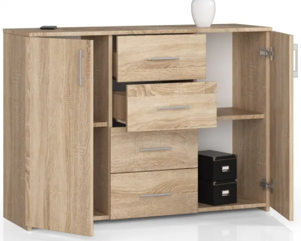 Ak furniture Komoda Torvi K 110,4 cm dub sonoma