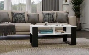 TP Living Konferenčný stolík Lawa MODERN 2P biely/čierny