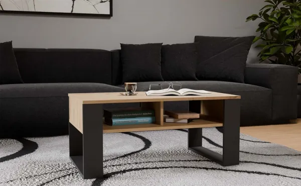 TP Living Konferenční stolek Lawa MODERN 2P dub artisan/antracit