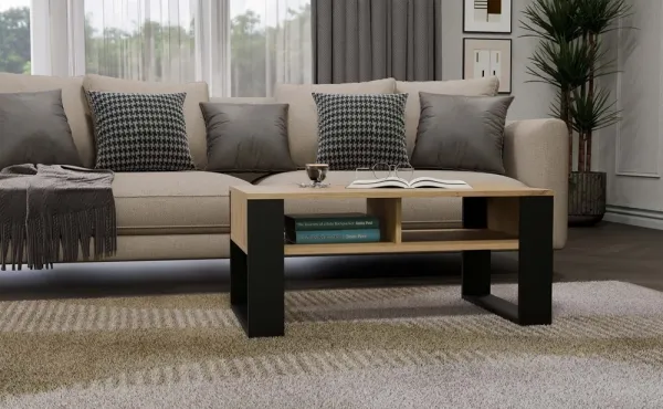 TP Living Konferenční stolek Lawa MODERN 2P dub artisan/černý