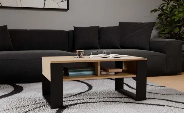 TP Living Konferenční stolek Lawa MODERN 2P dub artisan/černý