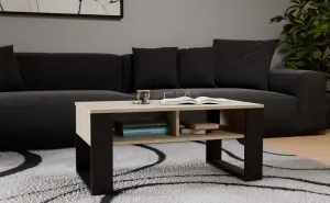 TP Living Konferenčný stolík Lawa MODERN 2P dub sonoma/čierna