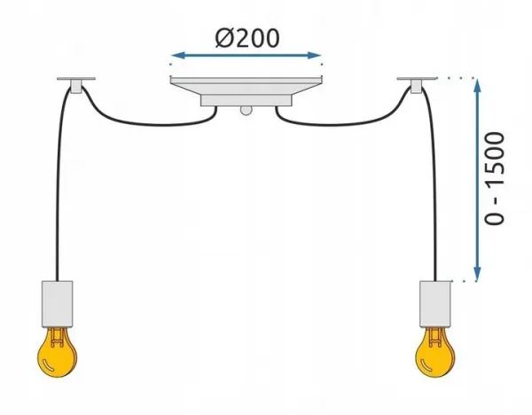 TooLight Stropné svietidlo Spider 12