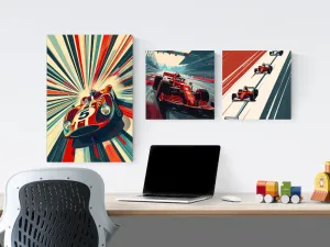 Benlemi Obraz na plátne na stenu do detskej izby FORMULA Zvoľte rozmer: 30 x 30 cm