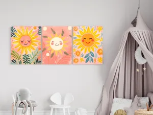 Benlemi Obraz na plátne do detskej izby SLNEČNICA Zvoľte rozmer: 75 x 100 cm