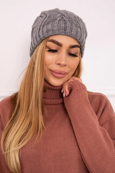 Kesi Čapica s fleece Sylwia K244 svetlo šedá