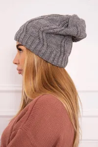 Kesi Čapica s fleece Sylwia K244 svetlo šedá