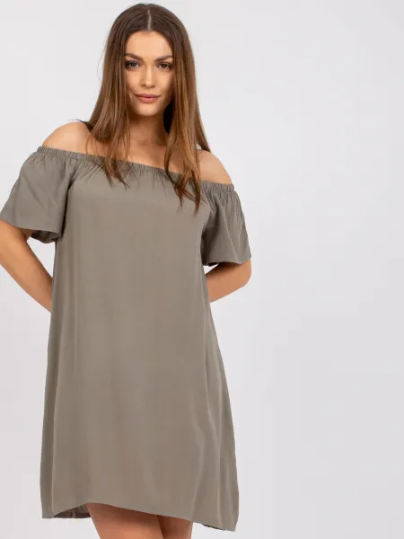 Dress-D73761M30145G-khaki