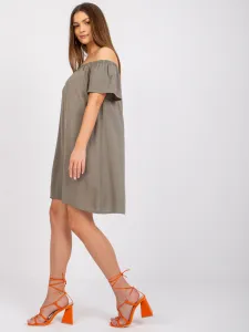 Dress-D73761M30145G-khaki