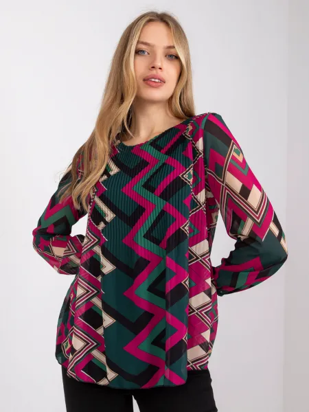 Blouse-DHJ-BZ-8643-2.67P-dark green