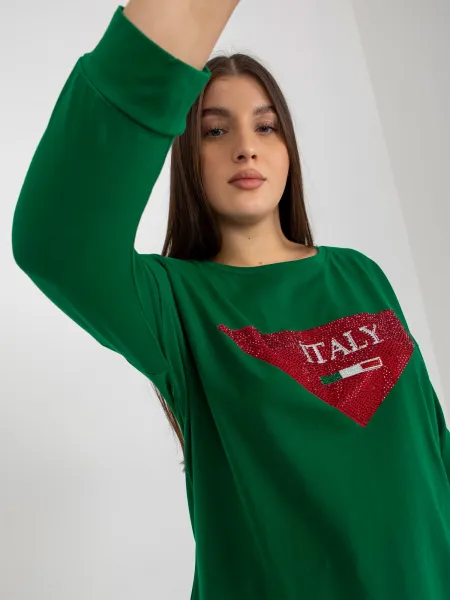 Blouse-VI-BZ-2911.82P-dark green