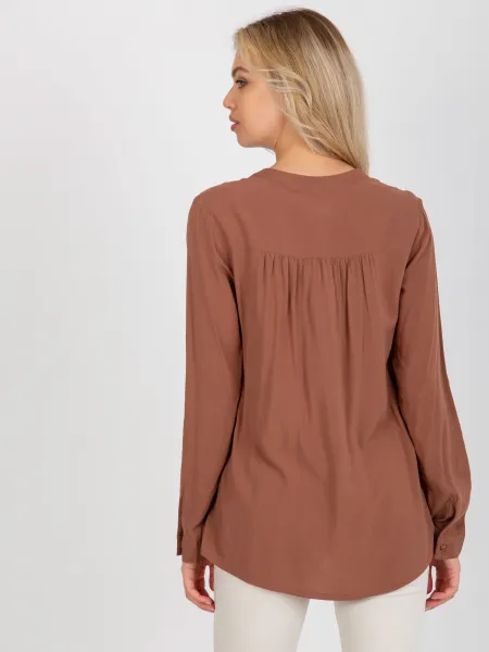 Blouse-D73761M11081A-brown