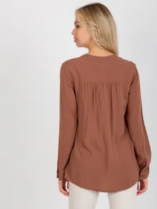 Blouse-D73761M11081A-brown