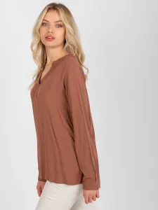 Blouse-D73761M11081A-brown