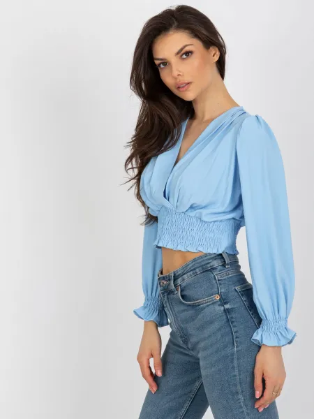 Blouse-DHJ-BZ-13866.92P-light blue