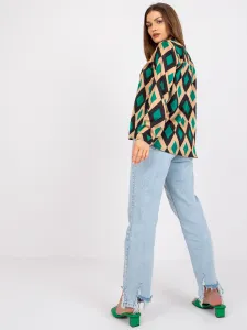Blouse-DHJ-BZ-15256.53P-black-green