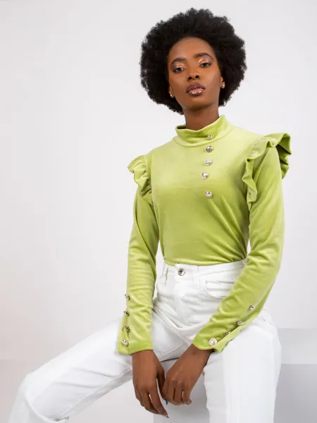 Blouse-DHJ-BZ-6533A.44P-lime green