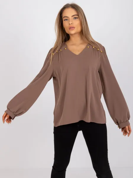 Blouse-LK-BZ-508827.62P-brown