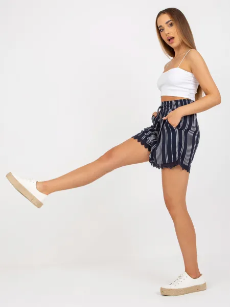 Shorts-D73771M62233KA-navy blue