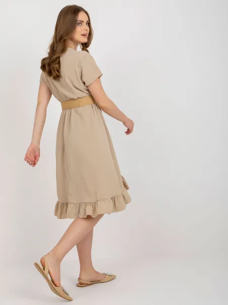 Dress-DHJ-SK-8358.19-beige