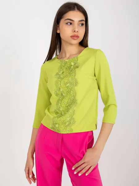 Blouse-LK-BZ-506522.07-lime green
