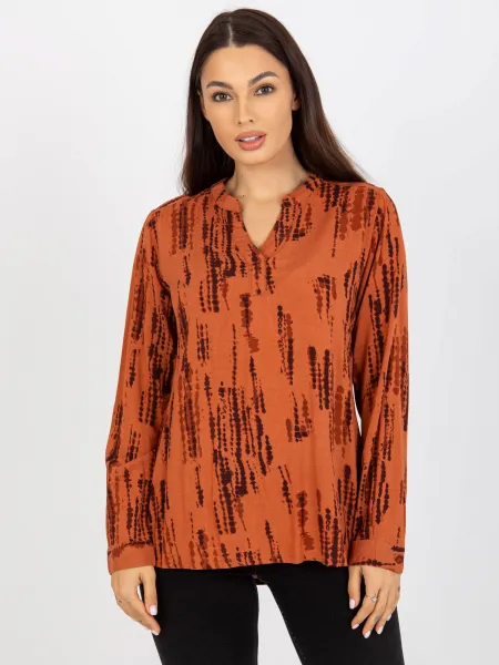 Blouse-D73771M11081A-light brown