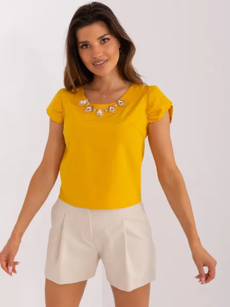 Blouse-LK-BZ-505783-2.01P-dark yellow