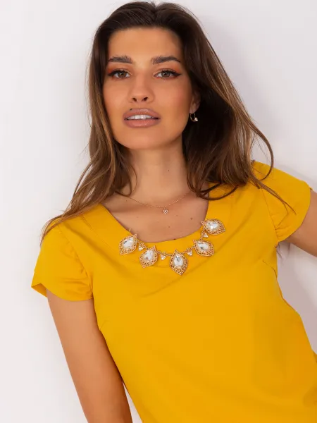 Blouse-LK-BZ-505783-2.01P-dark yellow