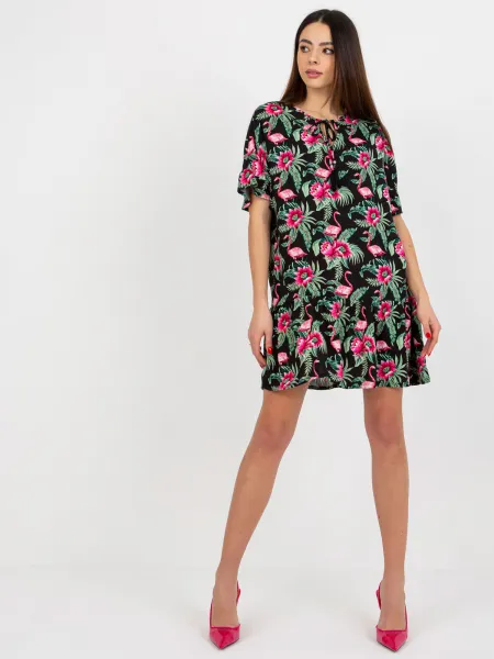 Dress-D73771M30306C-black-green