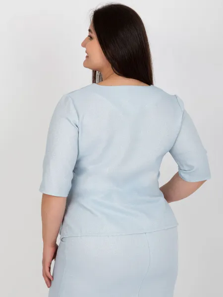 Blouse-LK-BZ-506692.32-light blue