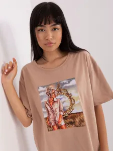 T-shirt-LK-TS-509353-1.33P-dark beige