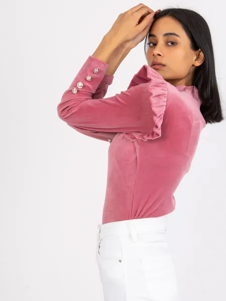 Blouse-DHJ-BZ-6533A.44P-dark pink