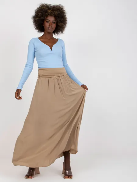 Skirt-TW-SD-BI-82160.48-dark beige