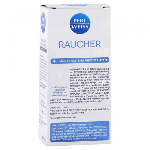Perl Weiss Bleaching Toothpaste for Smokers bieliaca zubná pasta pre fajčiarov 50 ml