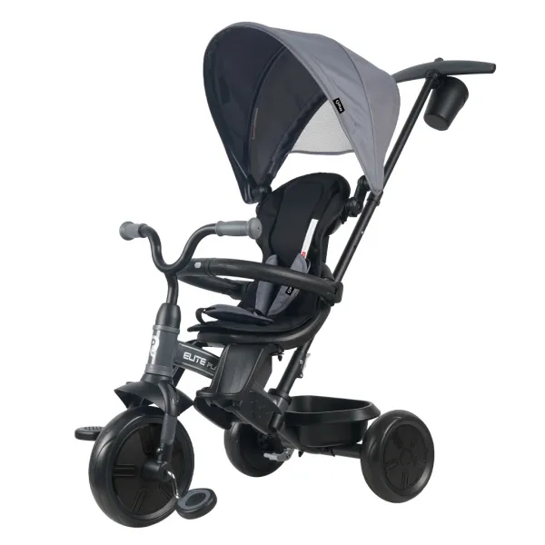 QPLAY Trojkolka Elite Platinum Grey, 6 v 1, vek 10-72 mesiacov