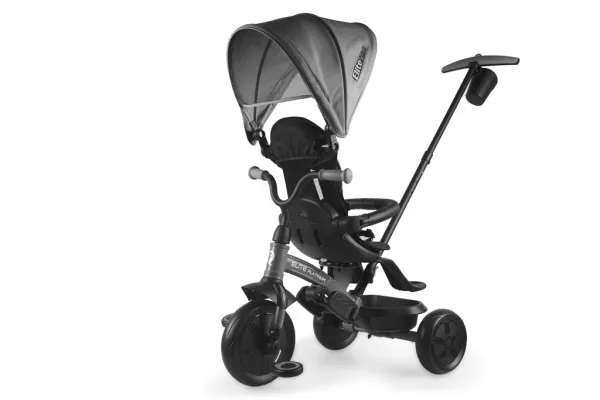 QPLAY Trojkolka Elite Platinum Grey, 6 v 1, vek 10-72 mesiacov