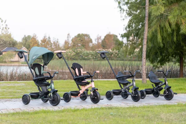 QPLAY Trojkolka Elite Platinum Grey, 6 v 1, vek 10-72 mesiacov