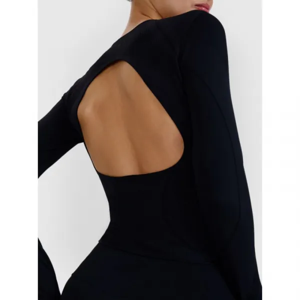 Dámske tréningové tričko s dlhým rukávom 4F LONGSLEEVE FNK F403-20S-DEEP BLACK