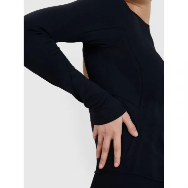 Dámske tréningové tričko s dlhým rukávom 4F LONGSLEEVE FNK F403-20S-DEEP BLACK