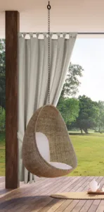 Hotový záves GARDEN strieborný - na priechodkách