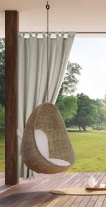 Hotový záves GARDEN béžový - na priechodkách