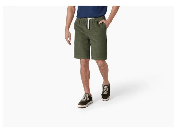 Livergy® Pánske kordové šortky (zelená, S (44/46))
